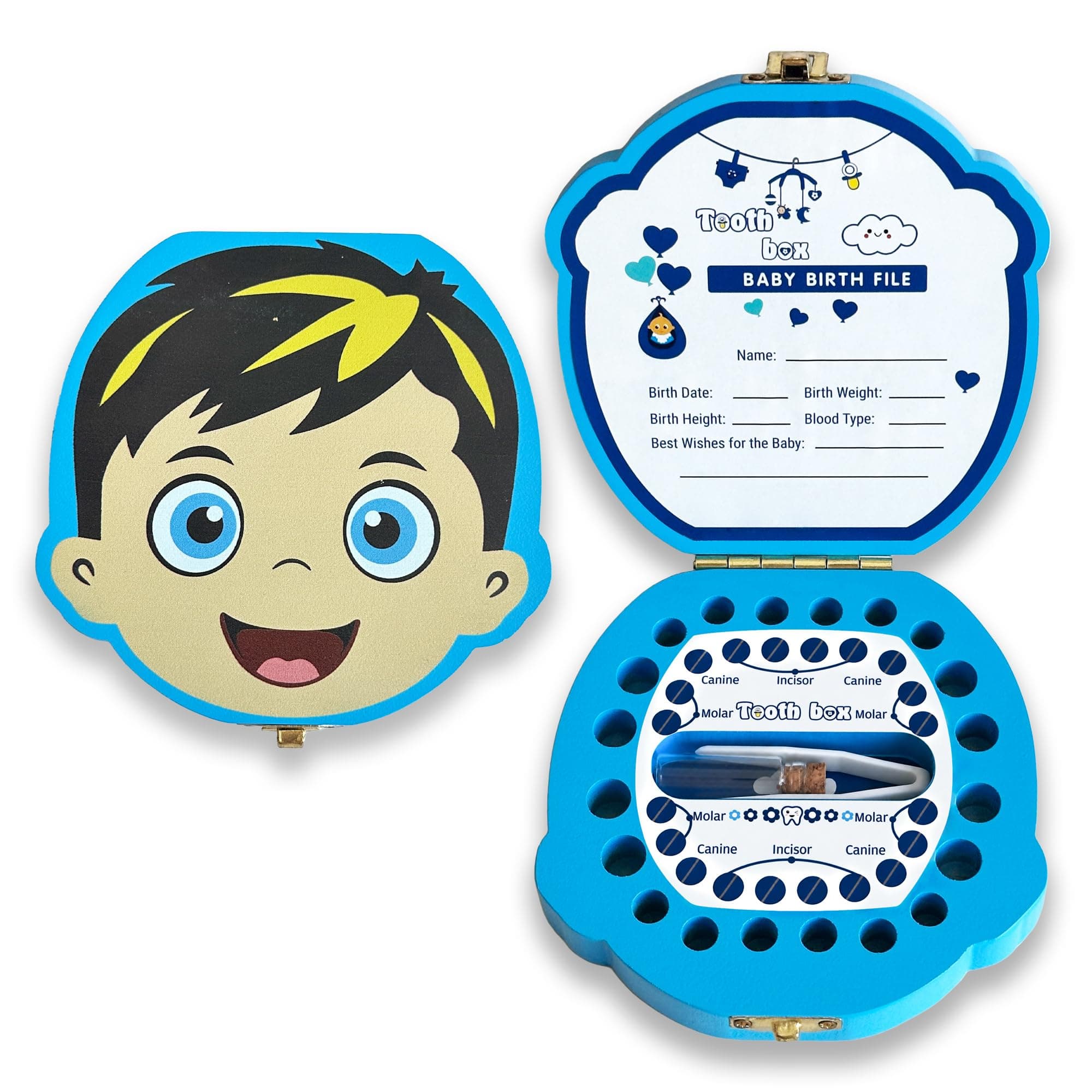 PAMBO Wooden Tooth Box · Boys