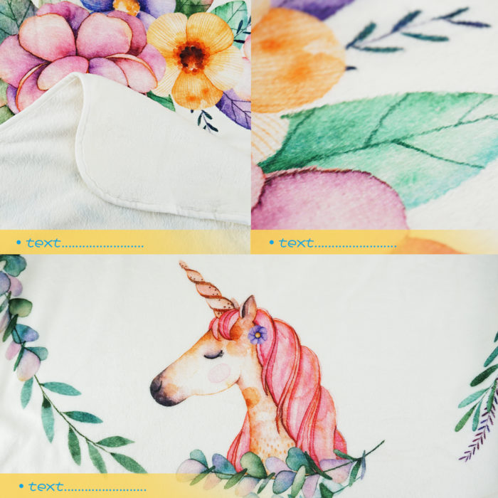 Baby Monthly Milestone Blanket Unicorn